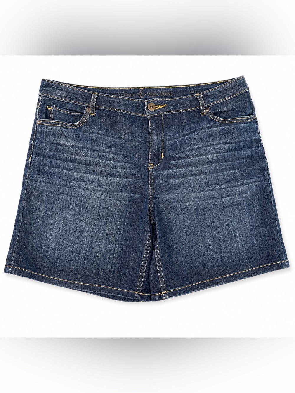 Simply Vera Vera Wang Dark Blue Jean Shorts Size 14